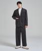 PRAIRIE Corduroy Wide Slacks (Charcoal)