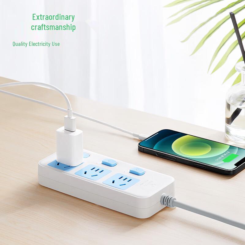 BULL GN-314 3-Gang Individual Switch Power Strip