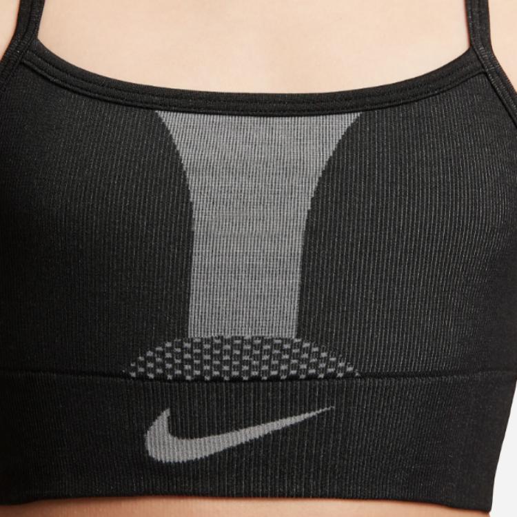 Nike Dri-FIT Indy Logo Color Block Sports Tank Top Kids Tops Black DD7958-010