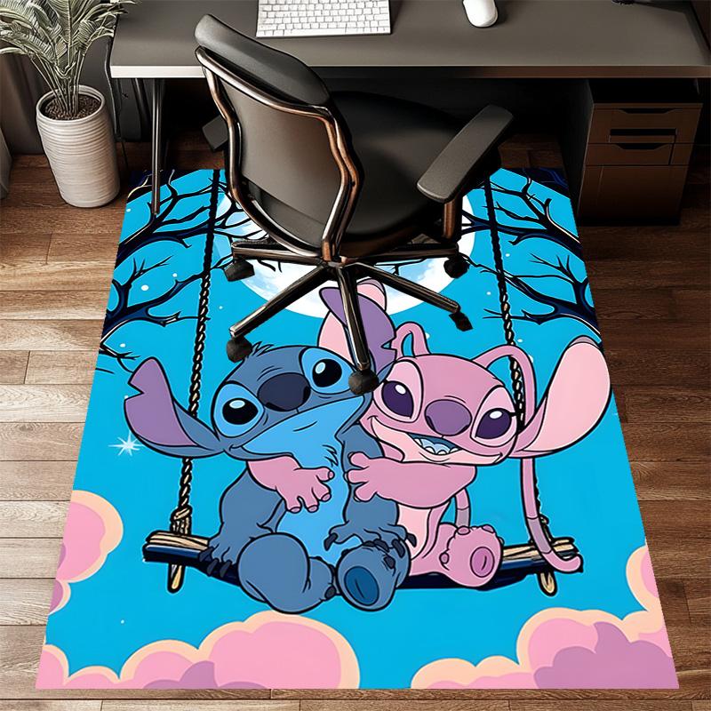1pc S-Stitch Design Printed Area Rug Carpet for Bedroom Living Room Home Decor Rugs Mat Non Slip Mat Rug for Bedside