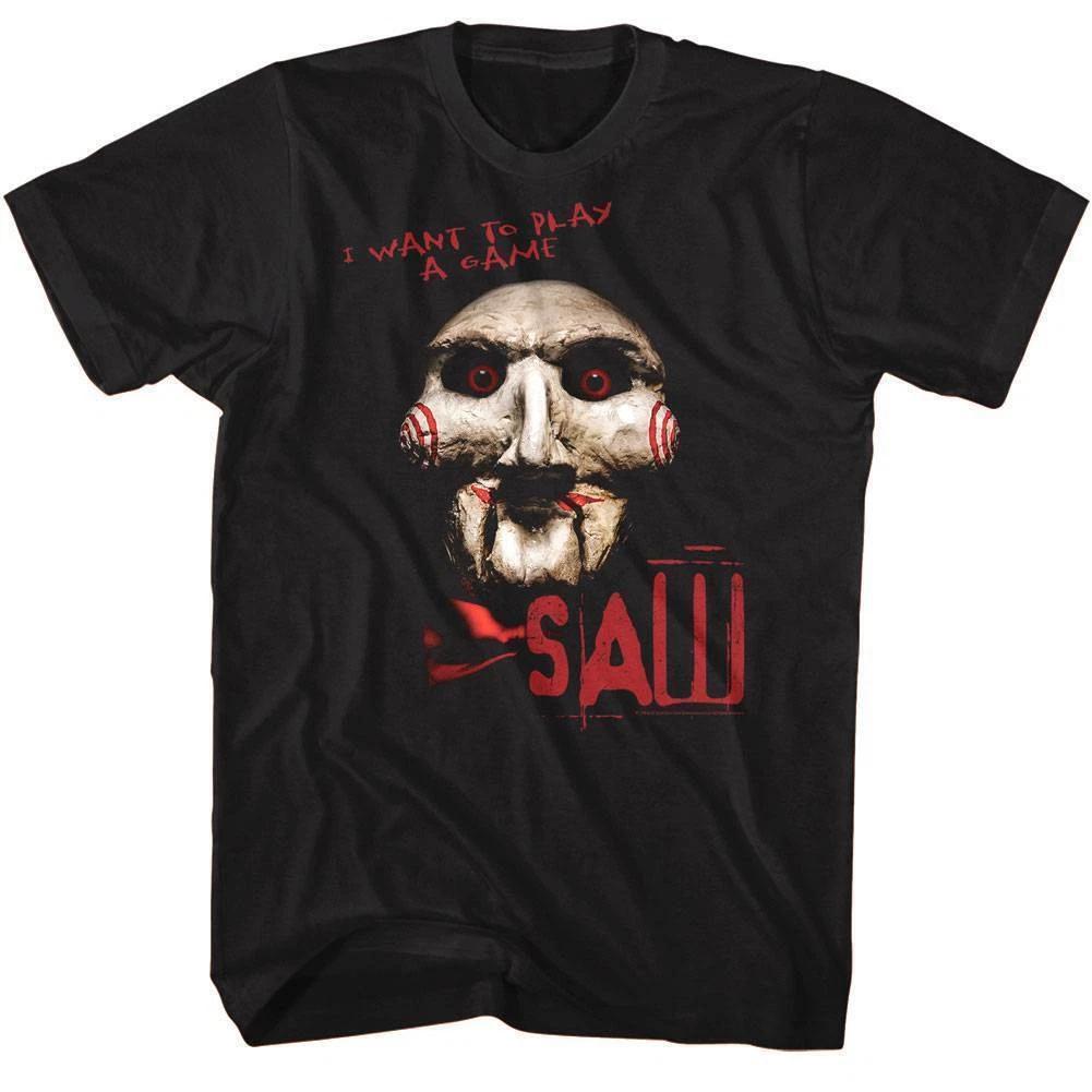 SAW Billy the Puppet Evil Red Eyes Men s T Shirt 3XL