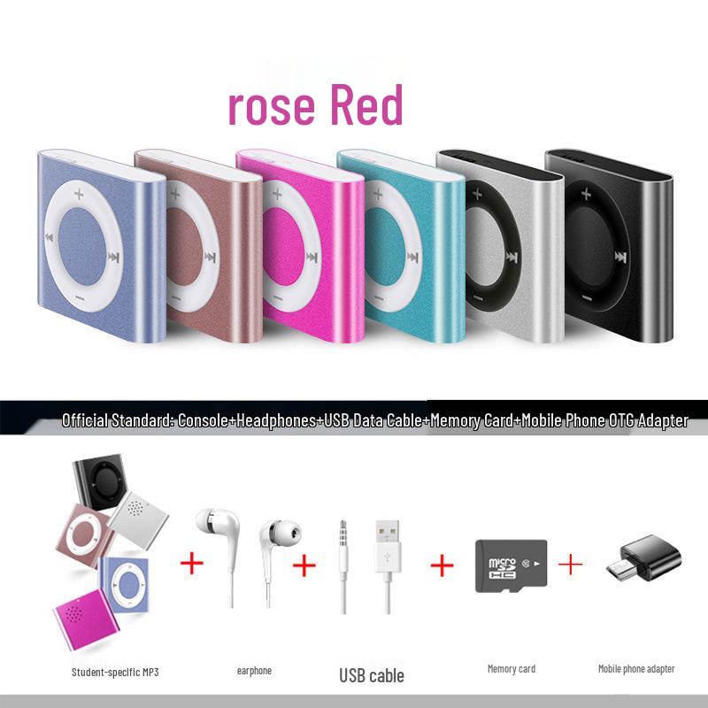 Portable Mini MP3 Player: Music & English Listening Device for School, Sports, and More