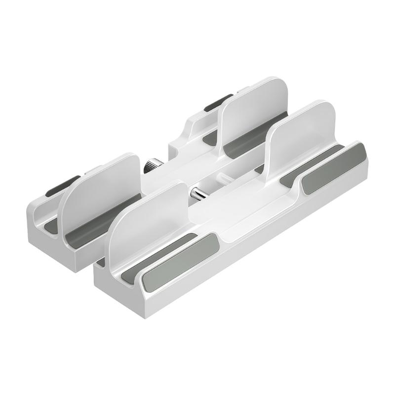 Vertical Laptop Stand Holder Adjustable Desktop Notebook Dock Vertical Laptop Stand Space Saving for Laptop Notebook белый