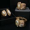 European Version Wide-sided Double-headed Baroque Freshwater Pearl Bracelet, Bracelet Inlaid with Super Shiny and Super Bright Bracelet