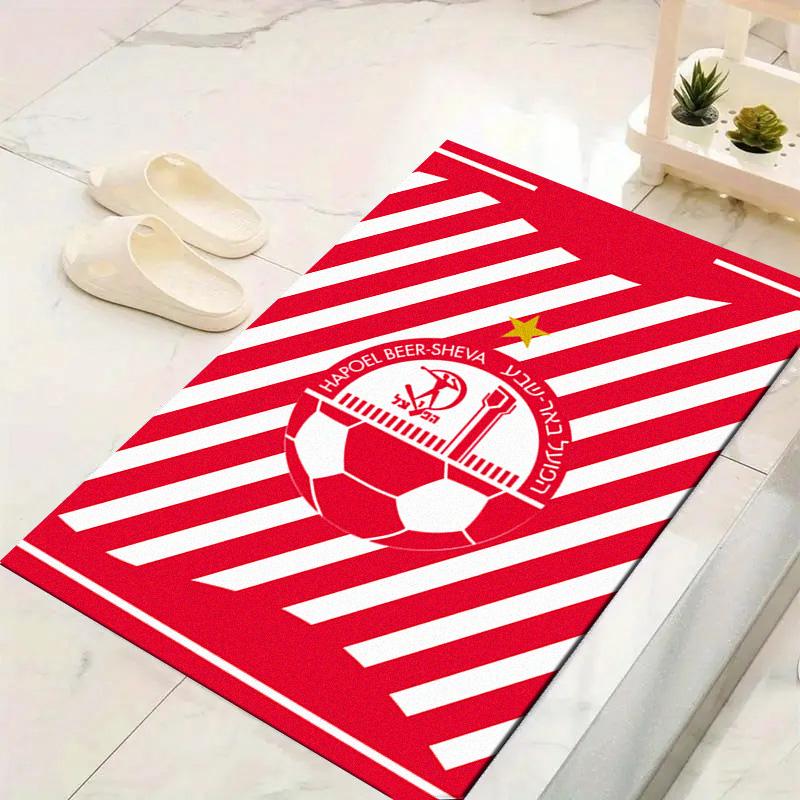 Tappeto Hapoel Jerusalem per Soggiorno Camera da Letto Casa Decorazione Divano, Tappetino Antiscivolo per Giochi Bambini