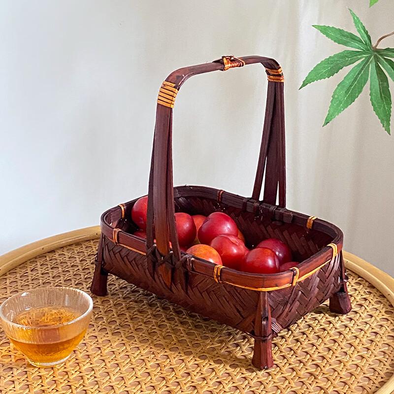 Handmade Bamboo Woven Storage Basket
