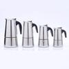 Stainless Steel Italy Coffee Maker Moka Pot 2/4/6/9 Cups Insulation Mocha Espresso Latte Stovetop Filter Coffee Pot for Kitchen