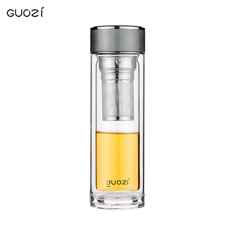 GUOZI Starlit Double-Layer Glass Tea Infuser Cup
