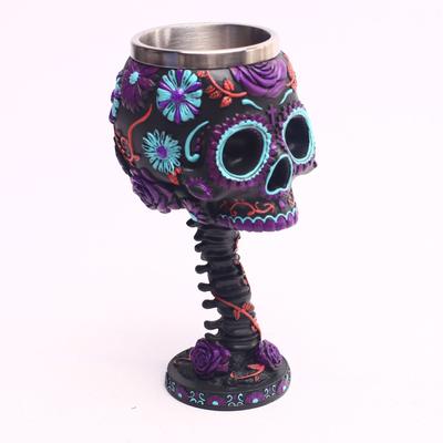 1 Pcs Skull Glass, Retro Personality Resin Goblet, Cocktail Glass, Creative Bar KTV Wine Glass MYY
