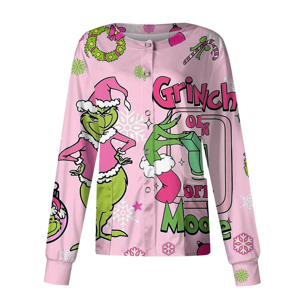 Women's Casual Long Sleeve Single Breasted  Printed Dry-nurse Top