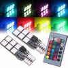 T10 12 SMD 5050 RGB LED Auto Keil Seitenlicht Leselampe Glühbirne Fernbedienung