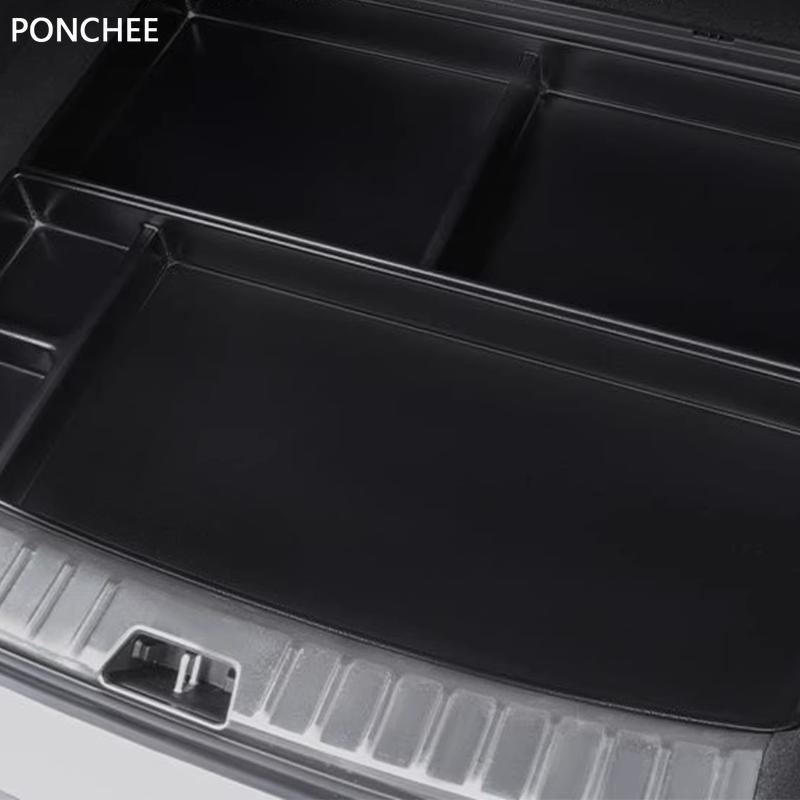 For POLESTAR 4 2023-2024 Under The Trunk Compartment Storage Box Dirt-resistant Tidy Automobile Modification Supplies