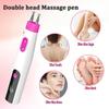 Multifunctional Electric Double-Head Massage Pen Intelligent Meridian Pen Type-C Fast Charging 10 Gears Adjustment For Neck Back