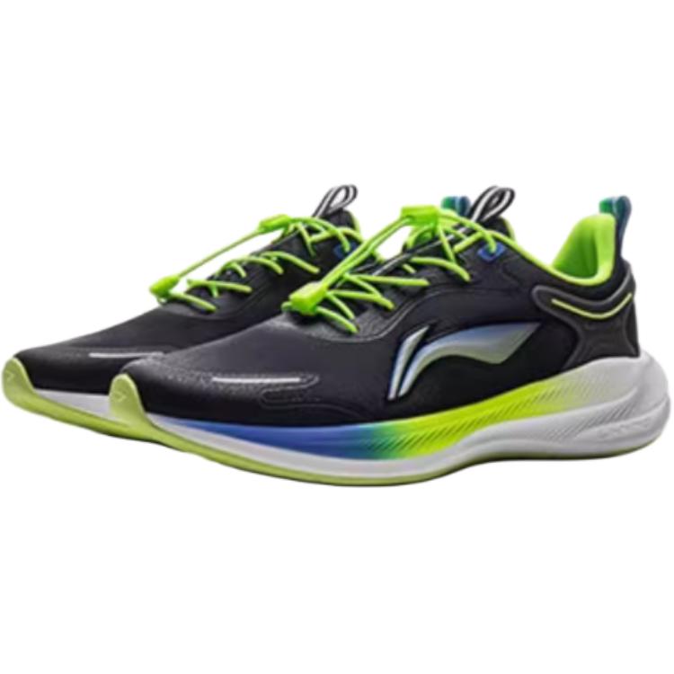 Li Ning Kids Fashionable Comfortable Running Shoes Kids Sneakers Black YKFV068-7