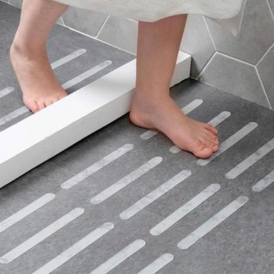 SHOP-STORY - SHOWER SLIDE : Set of 5 Transparent Non-Slip Strips for Shower and Bathtub