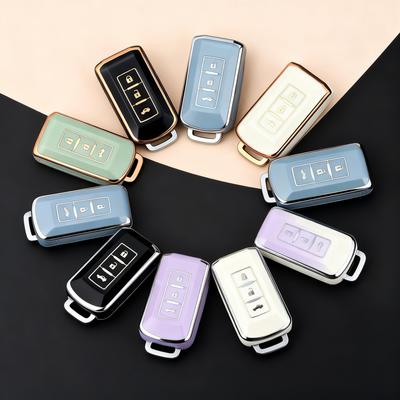 TPU Car Key Case Cover Shell Fob for Mitsubishi Outlander Lancer Eclipse Mirage Keyless Entry Smart Key Case Waterproof
