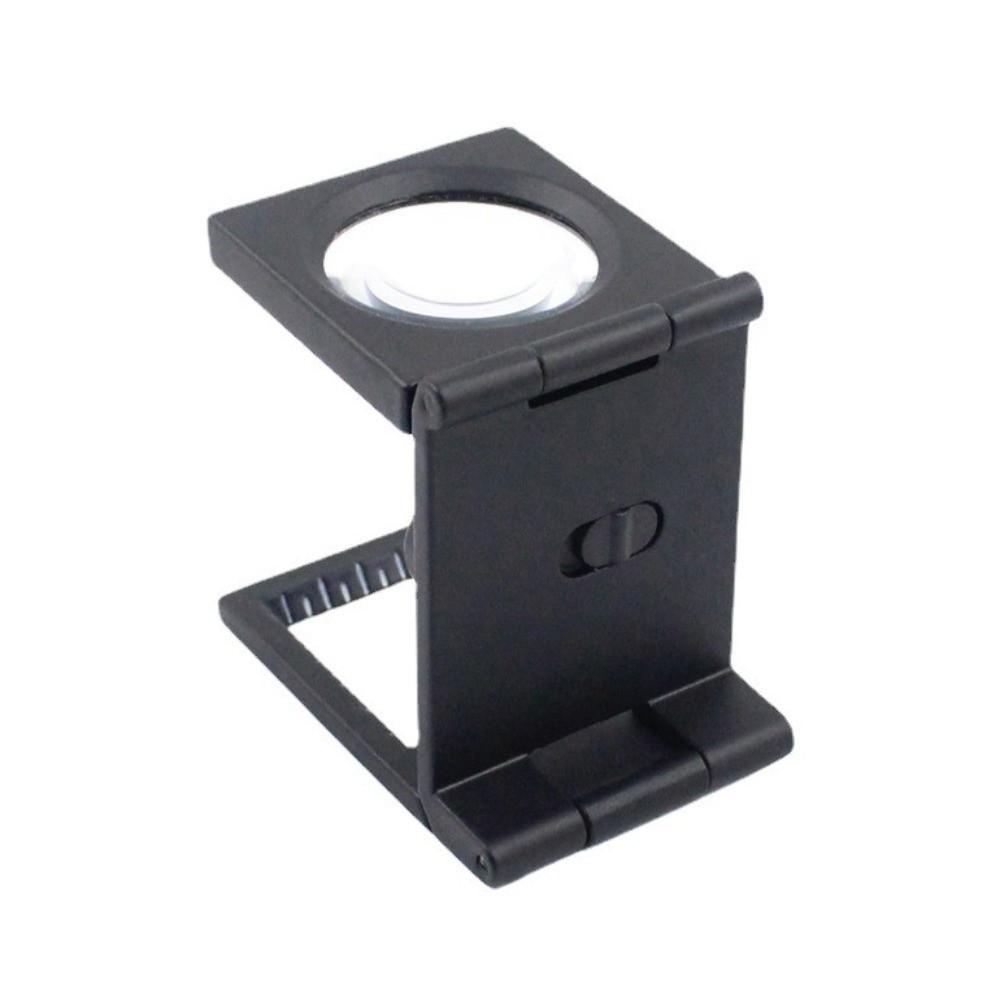 Glass Lens Folding Magnifier LED Lights LED Light Magnifier Linen Tester  Letters Appreciation