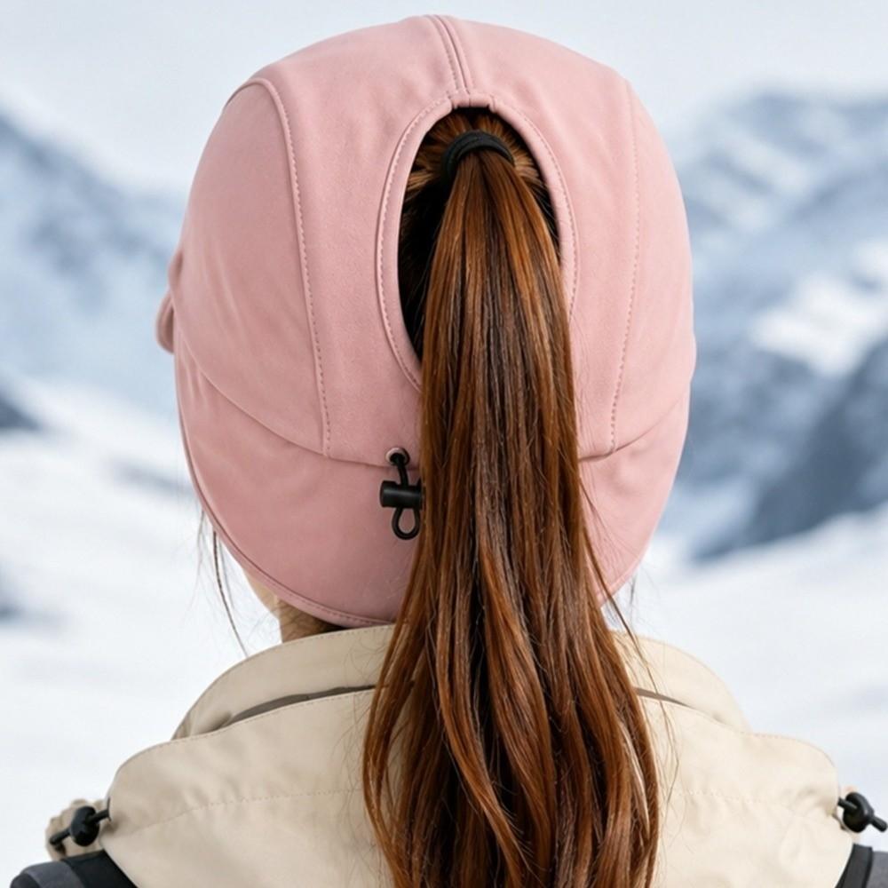Polar Fleece Earmuffs Hat for Men Warm Ear Protection Hat Casual Winter Baseball Cap Autumn Winter