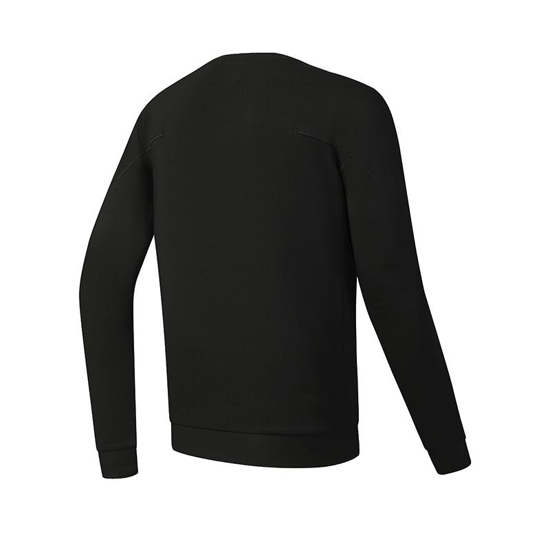 FILA Fitness Series Simple Classic Sports Casual Versatile Comfortable Loose Knit Pullover Sweatshirt Men sweatshirt A11M541205FBK