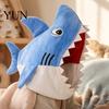 Cute Animal Hat for Music Festivals Shark Mask Adults/Kids, Funny Plush Headgear, Universal Size All Ages Costume Halloween Theme Parties Photo