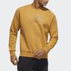 Adidas Sweatshirts Men's Wheat Brown Crew Neck Moderate Regular HE9902