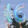 Colorful Transparent Digital Balloon Colorful Bow Balloon, Used for Birthday Parties and Anniversary Decoration