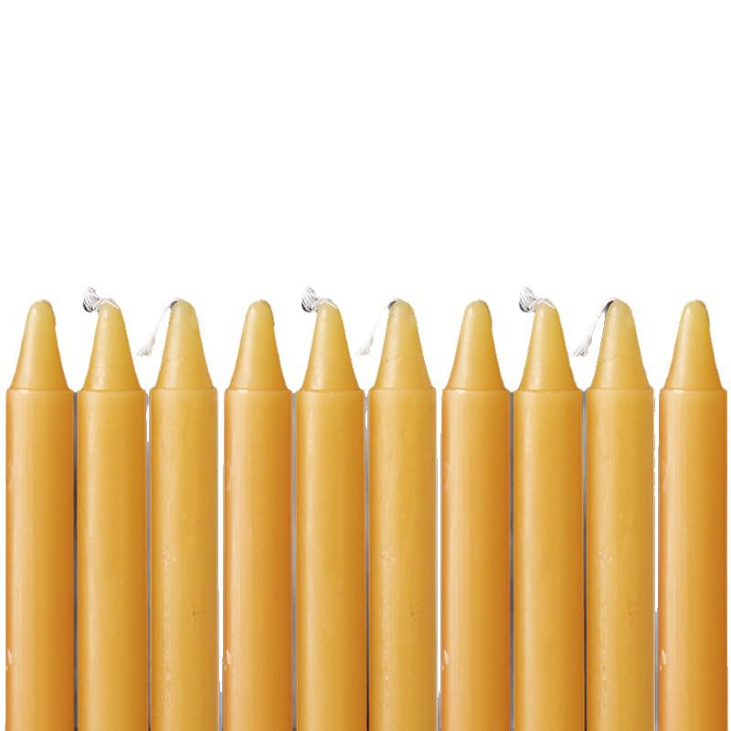 Red & White Smokeless Odorless Emergency Candles - Burn-Resistant, Cotton-Wick Disaster Prevention Lighting