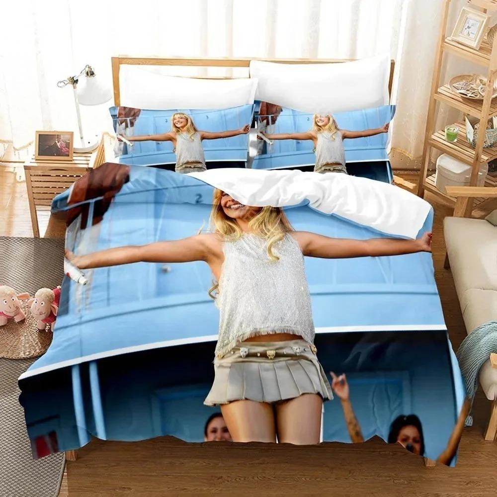 3D Print Sabrina Carpenter Bedding Set Duvet Cover Pillowcase Adult Boy Girl Bedroom Decoration Gift Single Double Size Gift