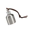 Compact Stainless Steel Flask Chic 1oz Stainless Steel Drinking Flask with Love Motif for Cocktail Enthusiasts