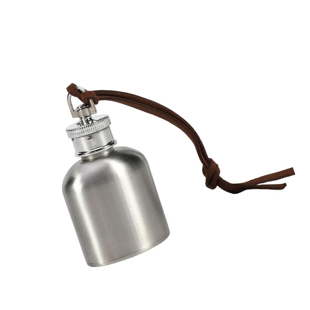 Compact Stainless Steel Flask Chic 1oz Stainless Steel Drinking Flask with Love Motif for Cocktail Enthusiasts