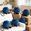 Portachiavi Ciondolo Peluche Cartone Animato Mirtillo con Cordino Zaini Forma Portachiavi Decorativo Borse Auto Portafogli Ciondolo