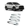 DT08 4PCS ABS Chrome Door Handle Cover Protective Covers Trims For Toyota Corolla Cross   Car-Styling Accssories