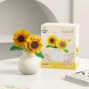 Dream Flower Box: Preserved Building Block Bouquet Set - Sunflower & Carnation. Ideal Toy for Children's Assembly.