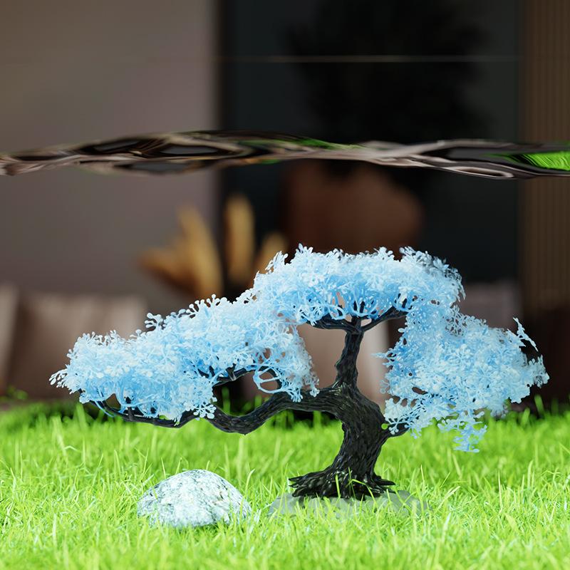 New Simulated Tree Aquarium Decoration Fish Tank Aquarium Plastic Plant Artificial Simulation Water Plants Fish Tank Decoration