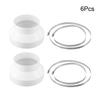 2PCS Duct Reducer PVC Duct Adapter With Hose Clamp Adaptive Vent System (8 To 6 Inch) Reducing Connectors Home Improvement