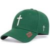 Unisex Cross Embroidery American Flag Label Baseball Caps Adjustable Casual Hats Spring and Autumn Outdoor Sunscreen Hat
