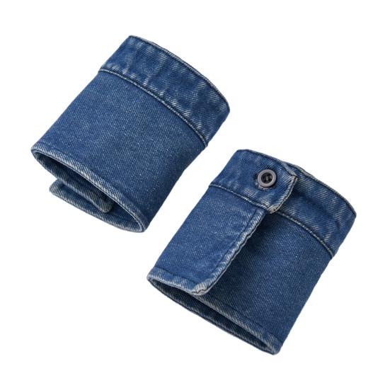 

Fake Collar Detachable Denim Collar Wrist Cuffs Set Women Lightweight Dress Shirt Fake Collar Clothing Accessory