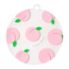 1PCS Round Fruit Silicone Coaster Waterproof Skid Insulation Cup Pad Reusable Pot Mat Kitchen Tableware Drinkware Decoration