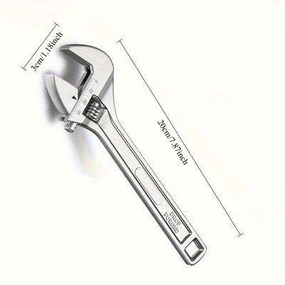 1pc Multi-Angle Adjustable wrench,Hand Tool with Ergonomic Locking Lever,Wide Jaw Design for Plumbing/Auto/DIY