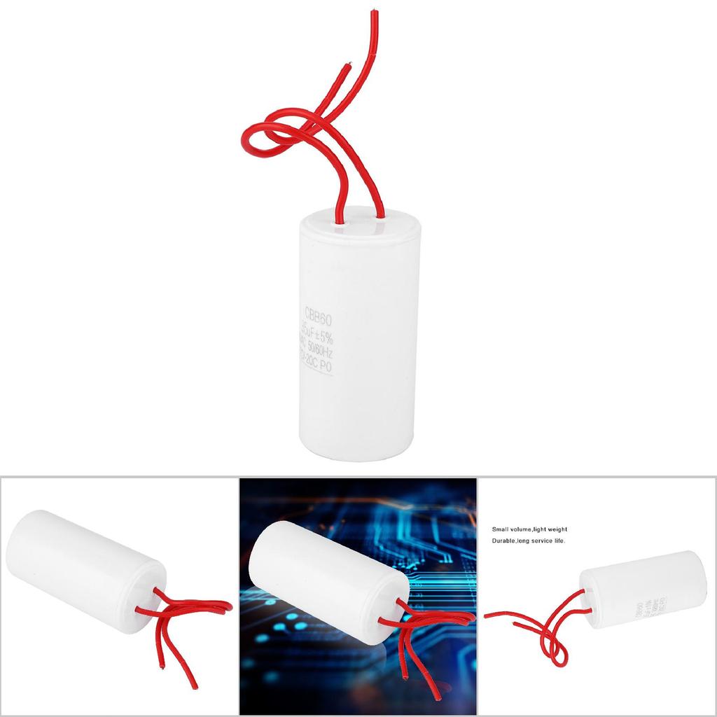 CBB60 Motor Run Capacitor 35uF 450VAC Water Pump Start Capacitor for Home Appliance