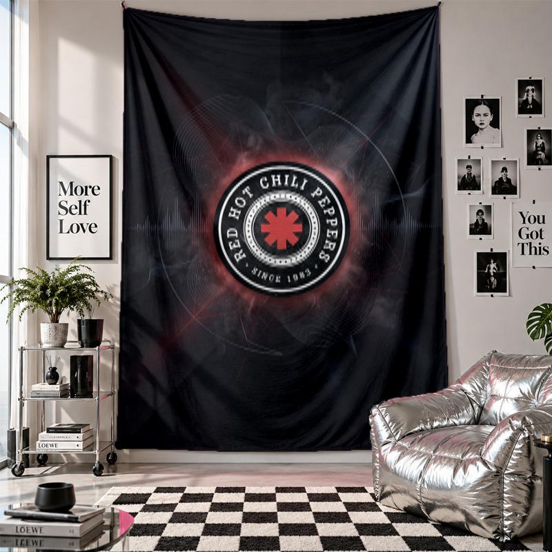 Red Hot Chili Peppers Wall Tapestry Home Decor Wall Hanging Cloth for Bedroom Living Room Background