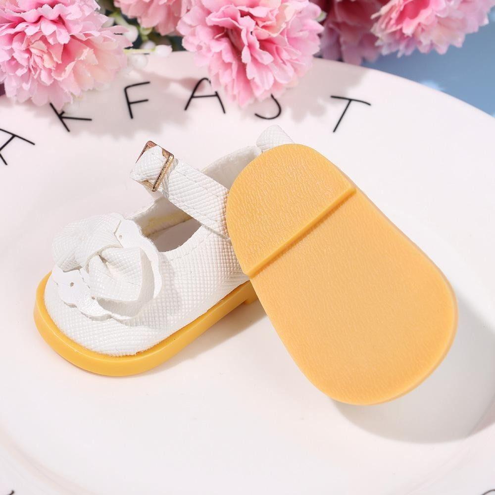10 Colors Cotton Doll Shoes Fashion PU Leather Shoes New DIY Toys  for 20cm Cotton Dolls