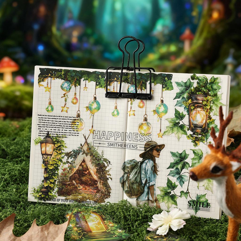 20pcs Magical Journey Series Kawaii Ins PET Stationery Stickers DIY Diary Scrapbook Deco Creative Handbook Aesthetic Supplies