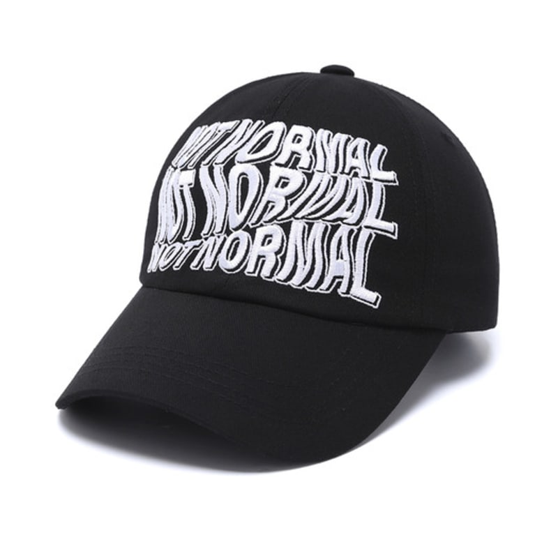ODDBALLS CLUB Not Normal Wave Ball Cap Black