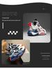 2025 Kids' Fleece-Lined Winter Sports Shoes: Durable, Shock-Absorbing Basketball Sneakers for Teens and Boys