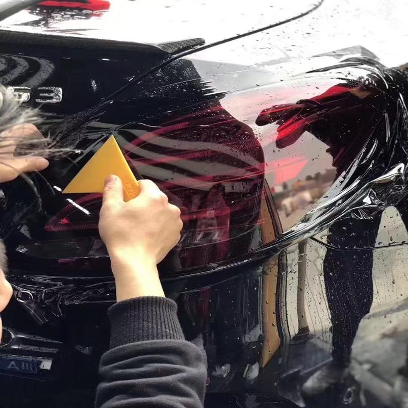 Film Protettivo per Fari e Fanali Posteriori Auto, Pellicola Vinilica Oscurante, Foglio Adesivo per Lampade Auto, Fumè Opaco che Cambia Colore, Adesivi Nebbiogeni Posteriori