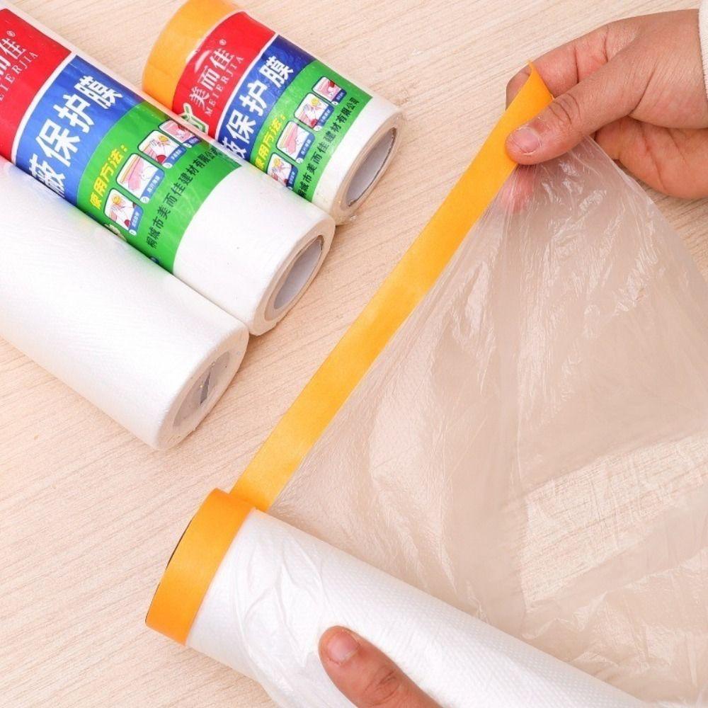 10M/Roll Disposable Furniture Protective Film Dust-proof Household Masking Film Cabinet Dust Cover