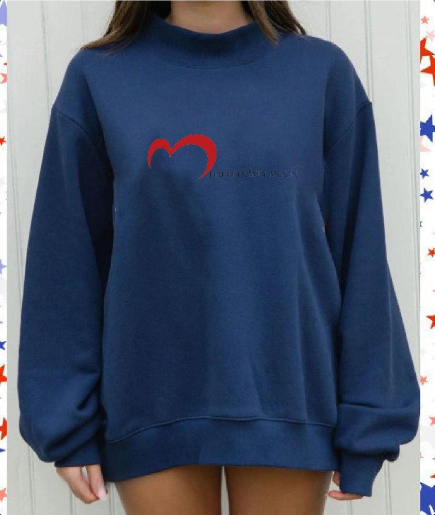Women's Trendy Heavyweight Spring/Autumn Casual Loose Fit Mid-High Neck Long Sleeve Hoodie