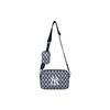 MLB Monogram Series NY Yankees Retro All Over Print Jacquard Detachable Polyester Shoulder Bag Unisex Shoulder Bag Denim-Blue 32BGDC011-50N