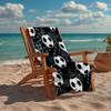 Ultra-Soft Beach Towel with Soccer Theme,Ideal for Pool - Camping, Diving - Perfect Travel Essential, Vibrant Beach Towel.